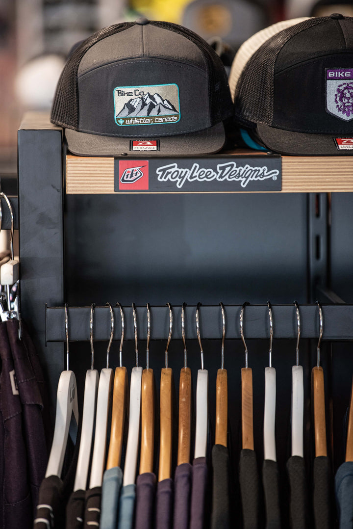 Bike Co. hat merchandise display