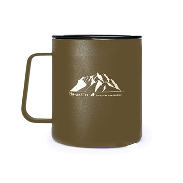 Bike Co MOUNT CURRIE logo stainless steel insulated mug